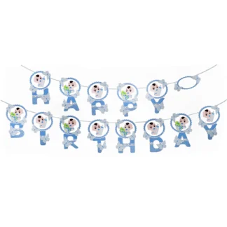 Set ghirlanda Happy Birthday, Baietel