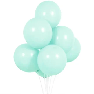 Set 10 baloane latex Turcoaz Deschis, 12 cm