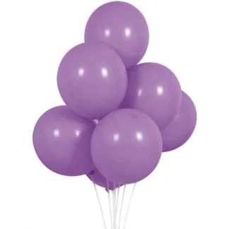 Set 10 baloane latex Mov Indigo, 12 cm