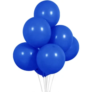 Set 10 baloane latex Albastru Inchis, 12 cm