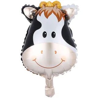 Balon folie minifigurina Cap Vacuta, 30 cm