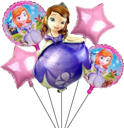 Set aranjament bundle 5 baloane Printesa Sofia