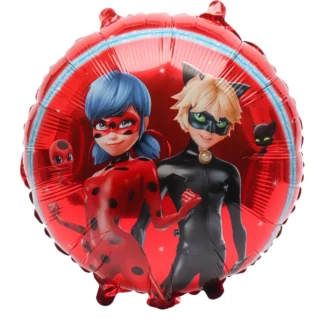 Balon folie Buburuza, rotund, 45 cm