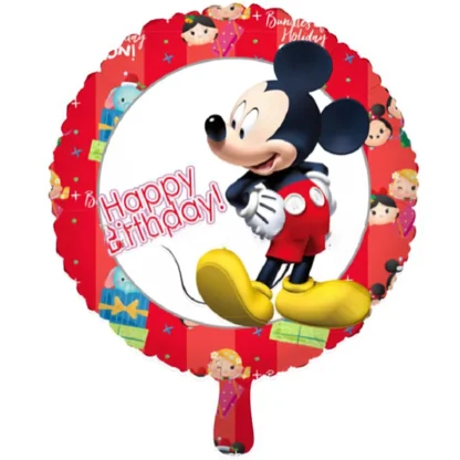Balon folie Mickey, double sided, rotund, 45 cm - imagine 2