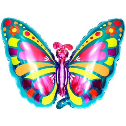 Balon folie minifigurina Fluturas multicolor, 25 cm