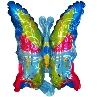 Balon folie minifigurina Fluturas multicolor, 25 cm