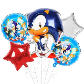 Set aranjament bundle 5 baloane folie Sonic