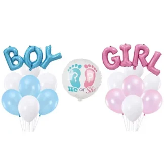 Set aranjament baloane Gender Reveal