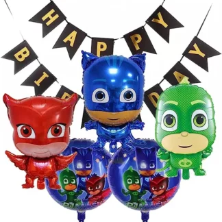 Set aranjament bundle 5 baloane Eroi in Pijamale
