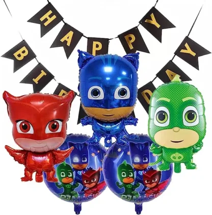 Set aranjament bundle 5 baloane Eroi in Pijamale