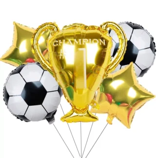 Set aranjament bundle 5 baloane folie Cupa Fotbal
