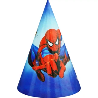 Set Coifuri Petrecere Copii Spiderman în Acțiune (6 coifuri)