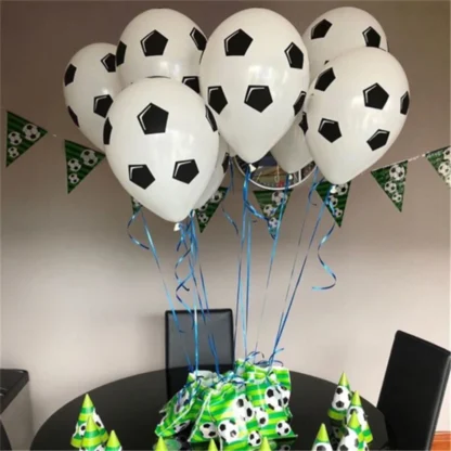Set 10 baloane latex Minge Fotbal 30cm - imagine 2