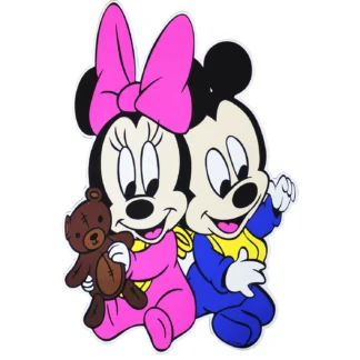 Sticker Baby Mickey si Minnie 20x30 cm