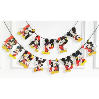 Set ghirlanda Happy Birthday cu tematica Mickey Mouse