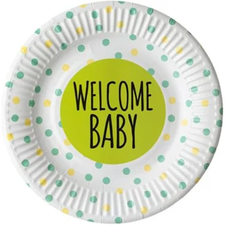 Set 6 farfurii Welcome Baby