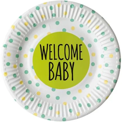Set 6 farfurii Welcome Baby