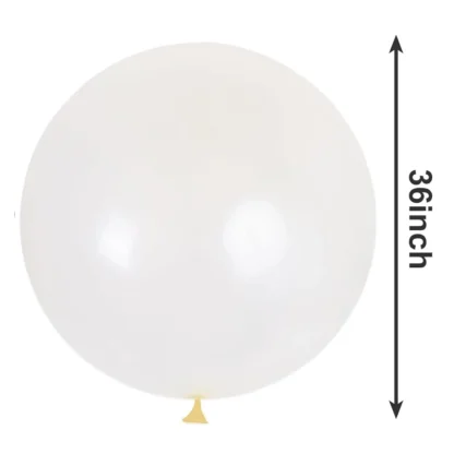 Balon Jumbo Transparent, rotund, 90 cm - imagine 2