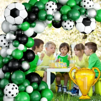 Set bundle arcada 107 baloane folie si latex Fotbal Party