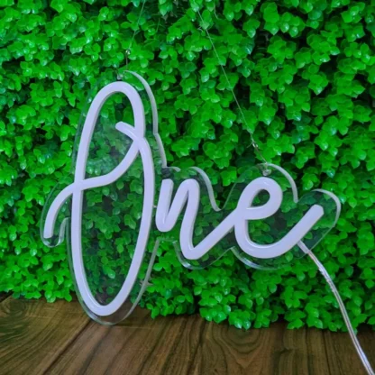 Banner luminos Led Neon ONE, fundal transparent, 33 x 25 cm - imagine 4