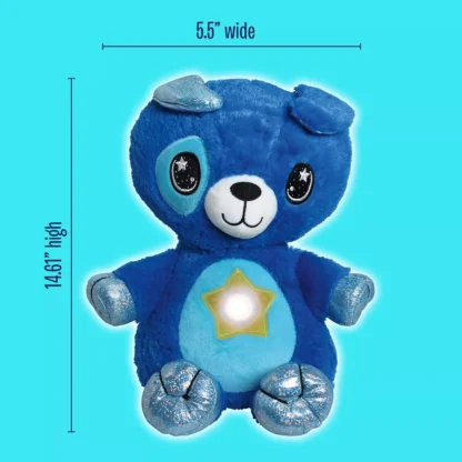 Jucarie de plus Ursulet Star Belly Dream Lites, cu proiectie de stele stralucitoare in 6 culori - imagine 12