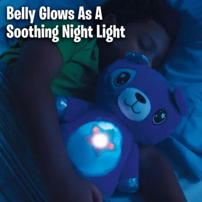 Jucarie de plus Ursulet Star Belly Dream Lites, cu proiectie de stele stralucitoare in 6 culori - imagine 2