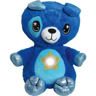 Jucarie de plus Ursulet Star Belly Dream Lites, cu proiectie de stele stralucitoare in 6 culori