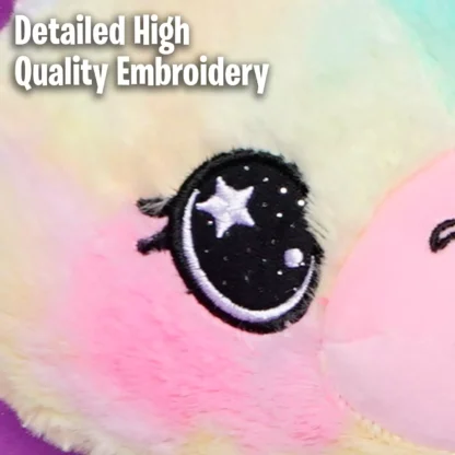Jucarie de plus Unicorn Star Belly Dream Lites, cu proiectie de stele stralucitoare in 6 culori - imagine 6