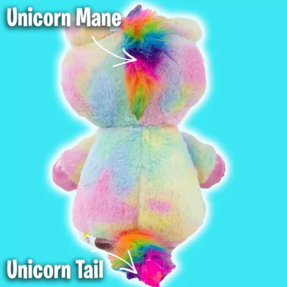 Jucarie de plus Unicorn Star Belly Dream Lites, cu proiectie de stele stralucitoare in 6 culori - imagine 11