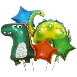 Set aranjament 5 baloane Dino Party