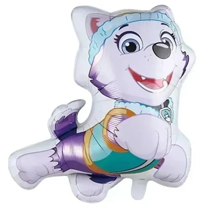 Balon Everest din Patrula Catelusilor, Umflare cu Aer sau Heliu, Folie Mylar, 63 cm