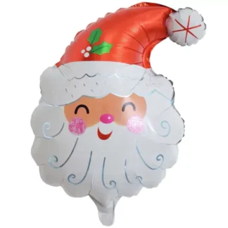 Balon folie figurina Cap Mos Craciun, 60 cm